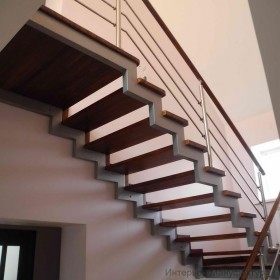 Лестницы на металлическом каркасе - Интерьеры и фасады из дерева, гипса, бетона, металла